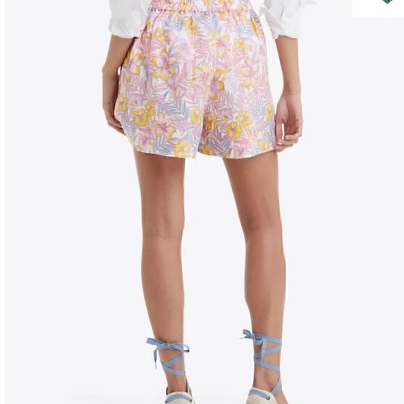 NWOT - Draper James Women's Woven Pull on Shorts in Lily Floral - Size Large - Picture 2 of 10